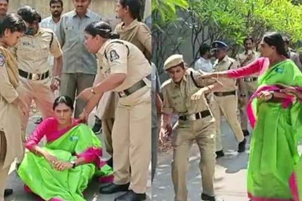 After YS Sharmila, her mother too slaps constable in Hyderabad